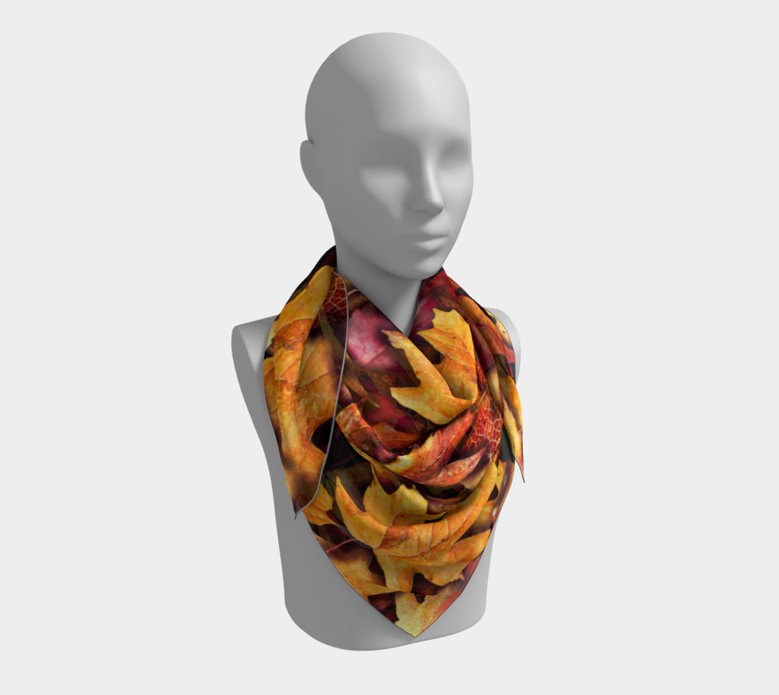 Aperçu de Fall Leaves Scarf #3
