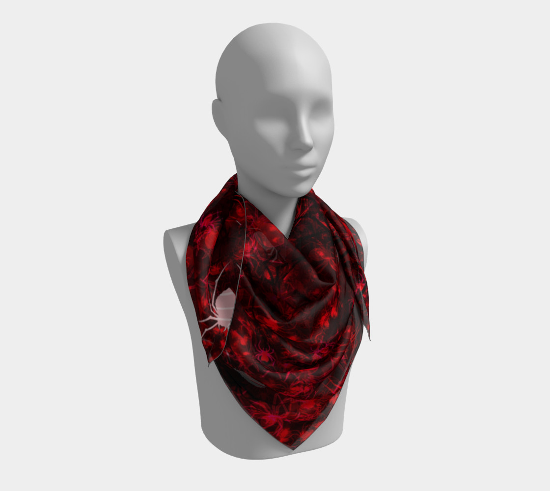 Red Spider Swarm Square Scarf preview #3