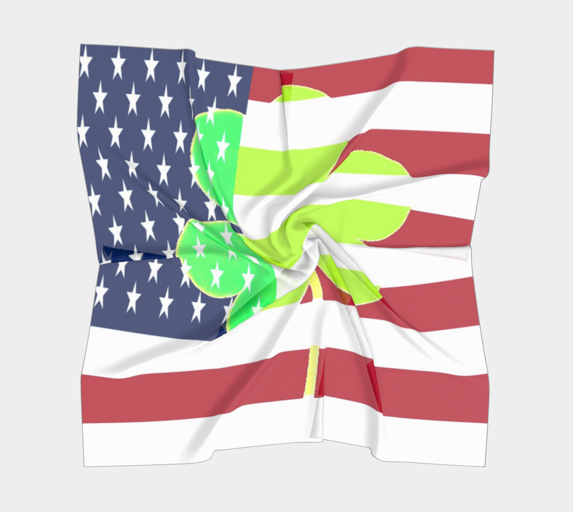 Aperçu de St. Patrick's Day Irish Shamrock Clover American Flag #5