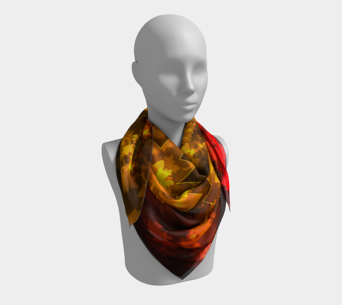 Fall Leaves Bokeh Scarf preview #3
