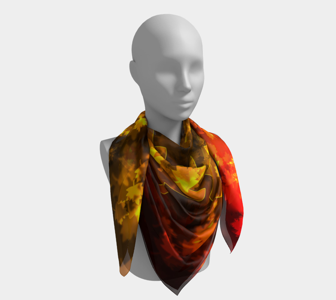 Fall Leaves Bokeh Scarf preview #4