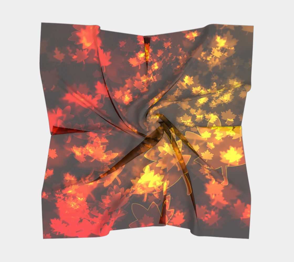 Fall Leaves Bokeh Scarf preview #5