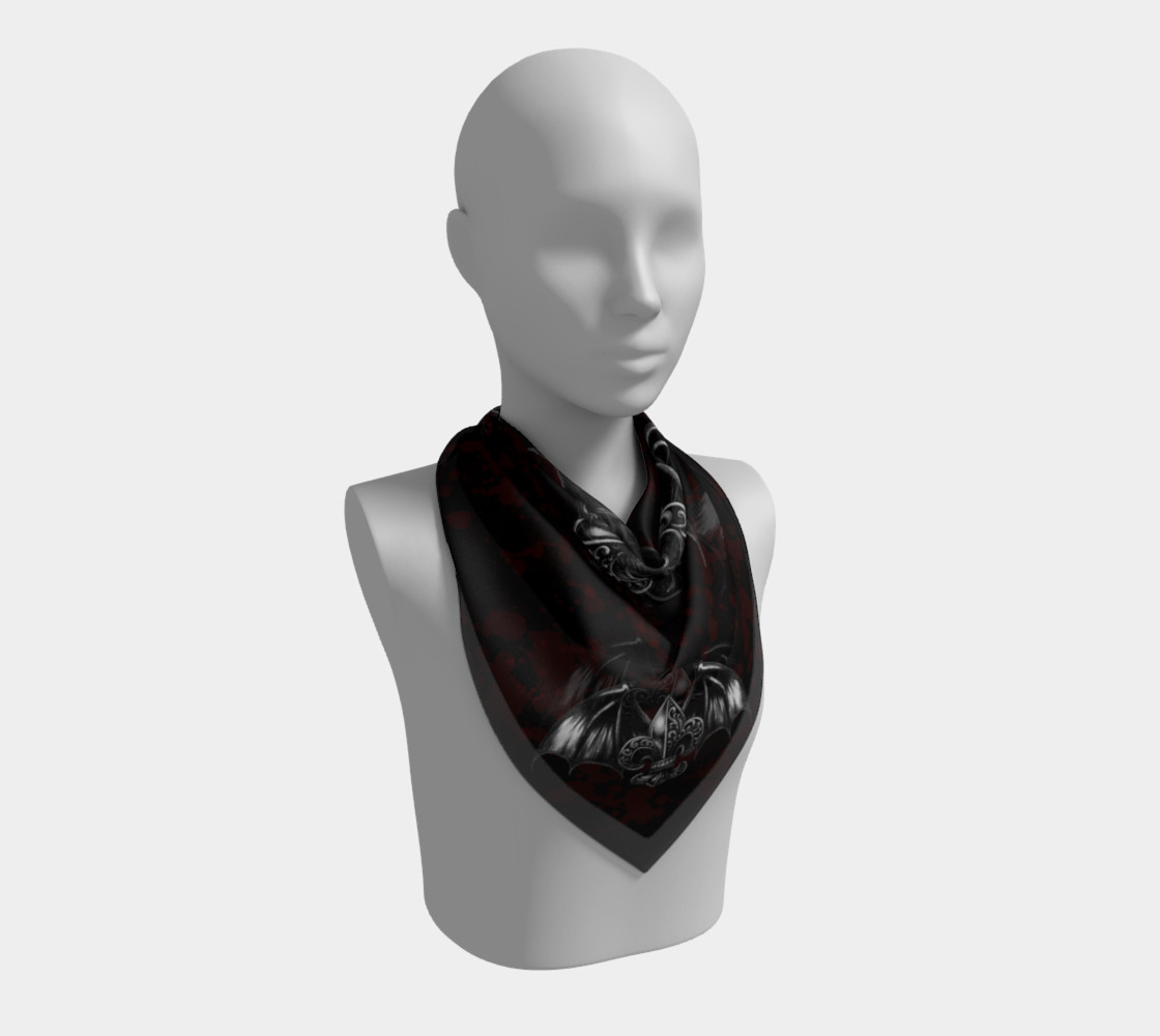Vampire Lord Square Goth Scarf preview #2