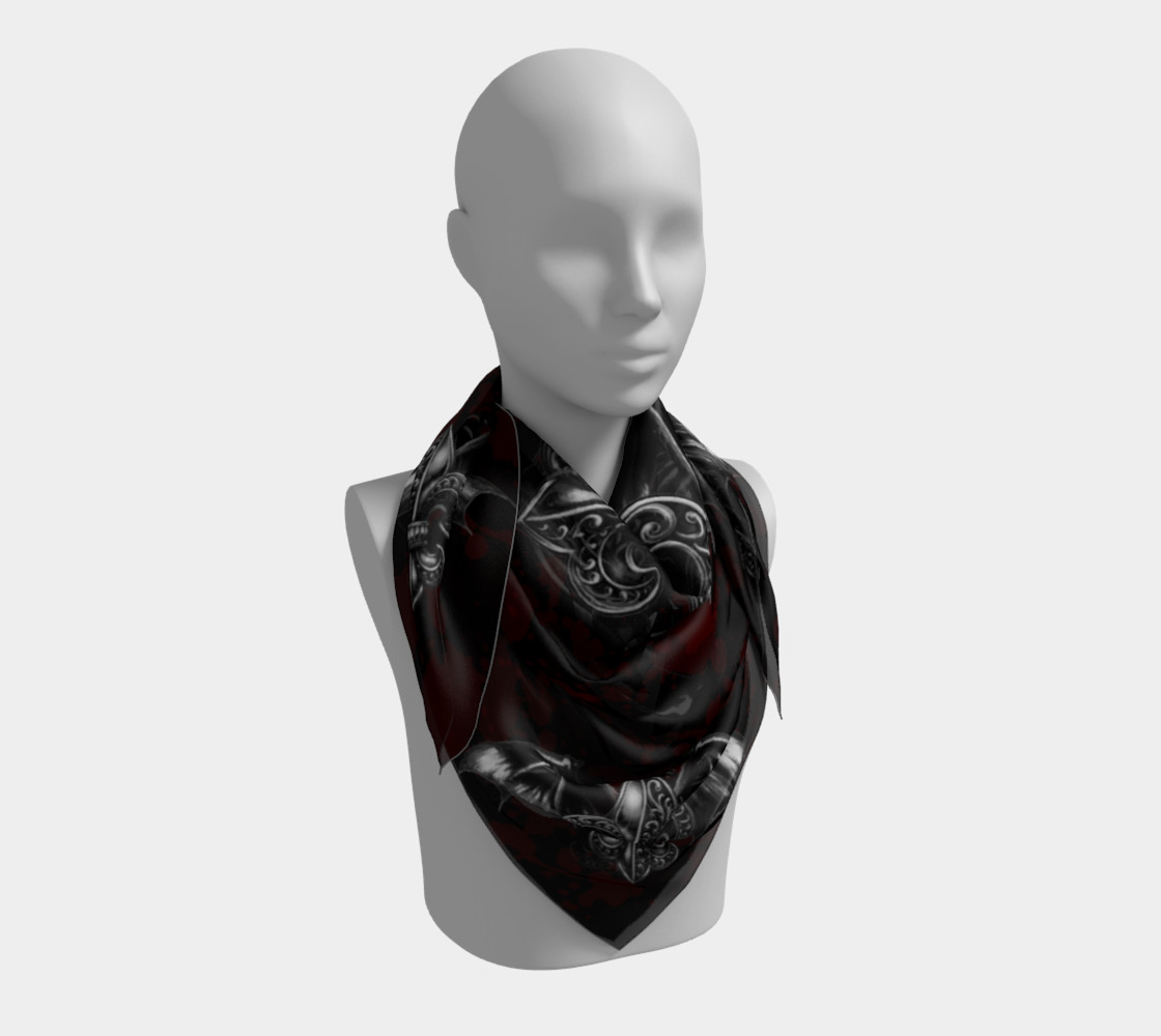 Vampire Lord Square Goth Scarf preview #3