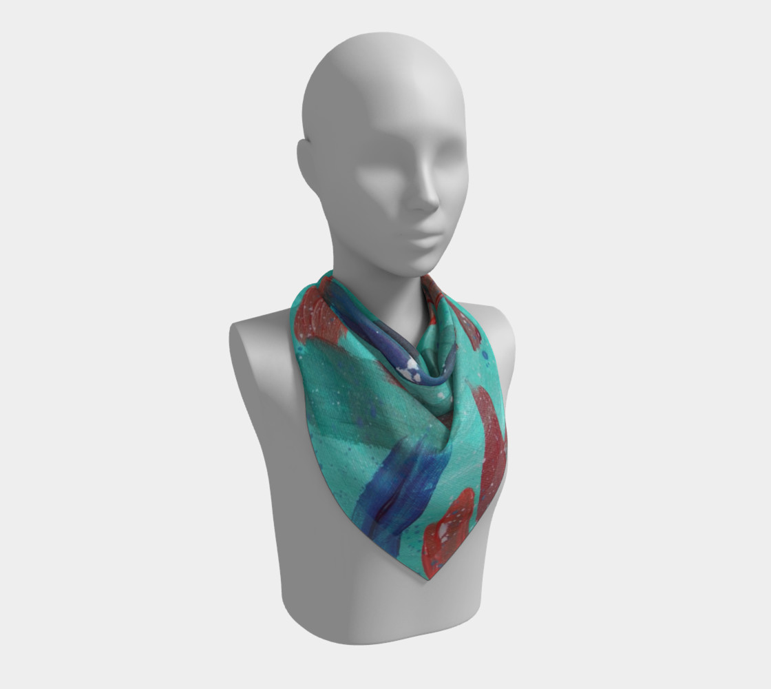 Abstraction in Colour Square Scarf Miniature #3