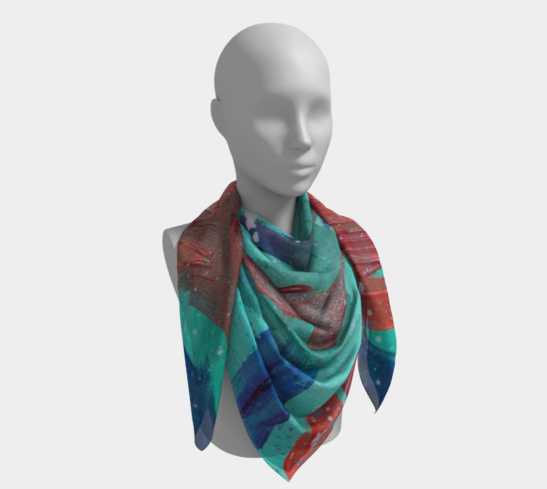 Abstraction in Colour Square Scarf Miniature #5
