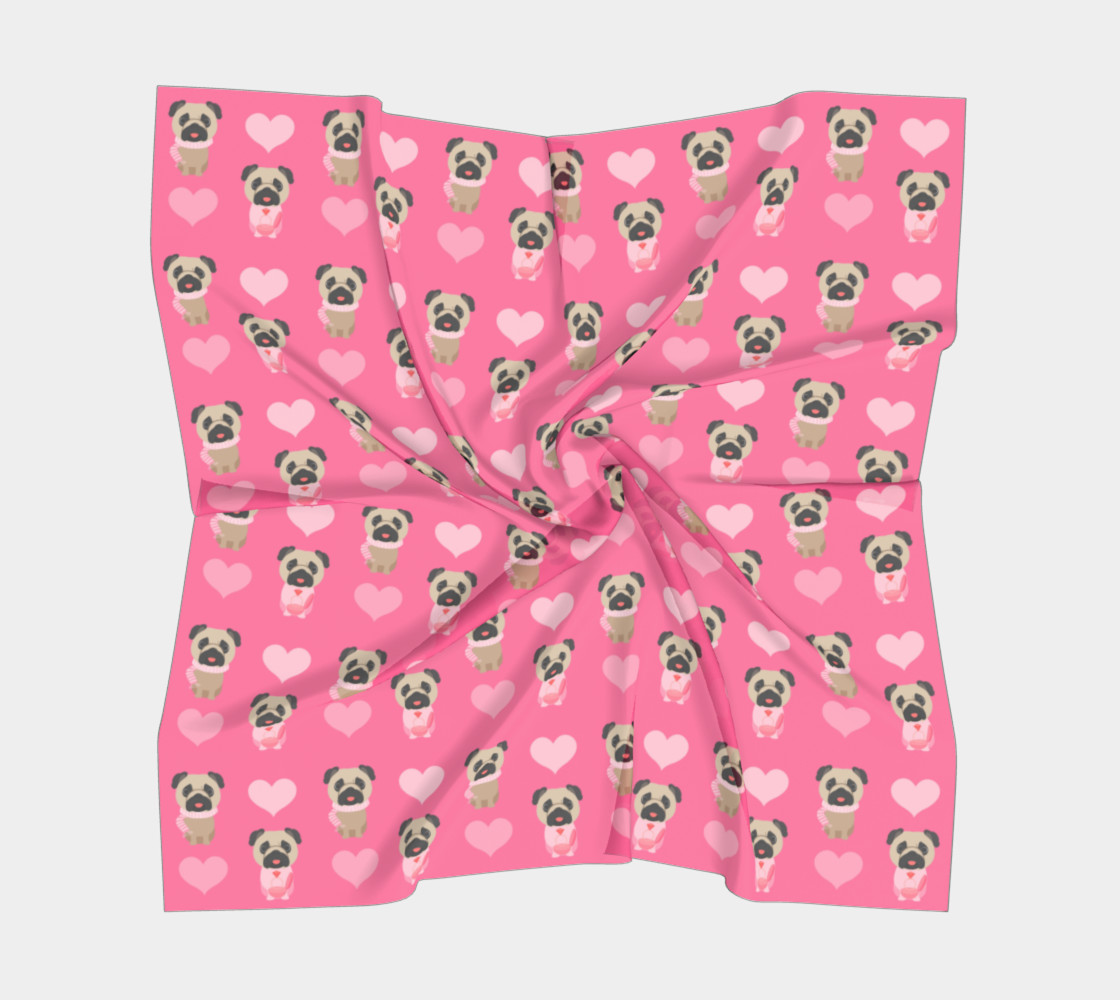 Aperçu de Fawn Pugs and Hearts on Pink - Valentine's Day #5