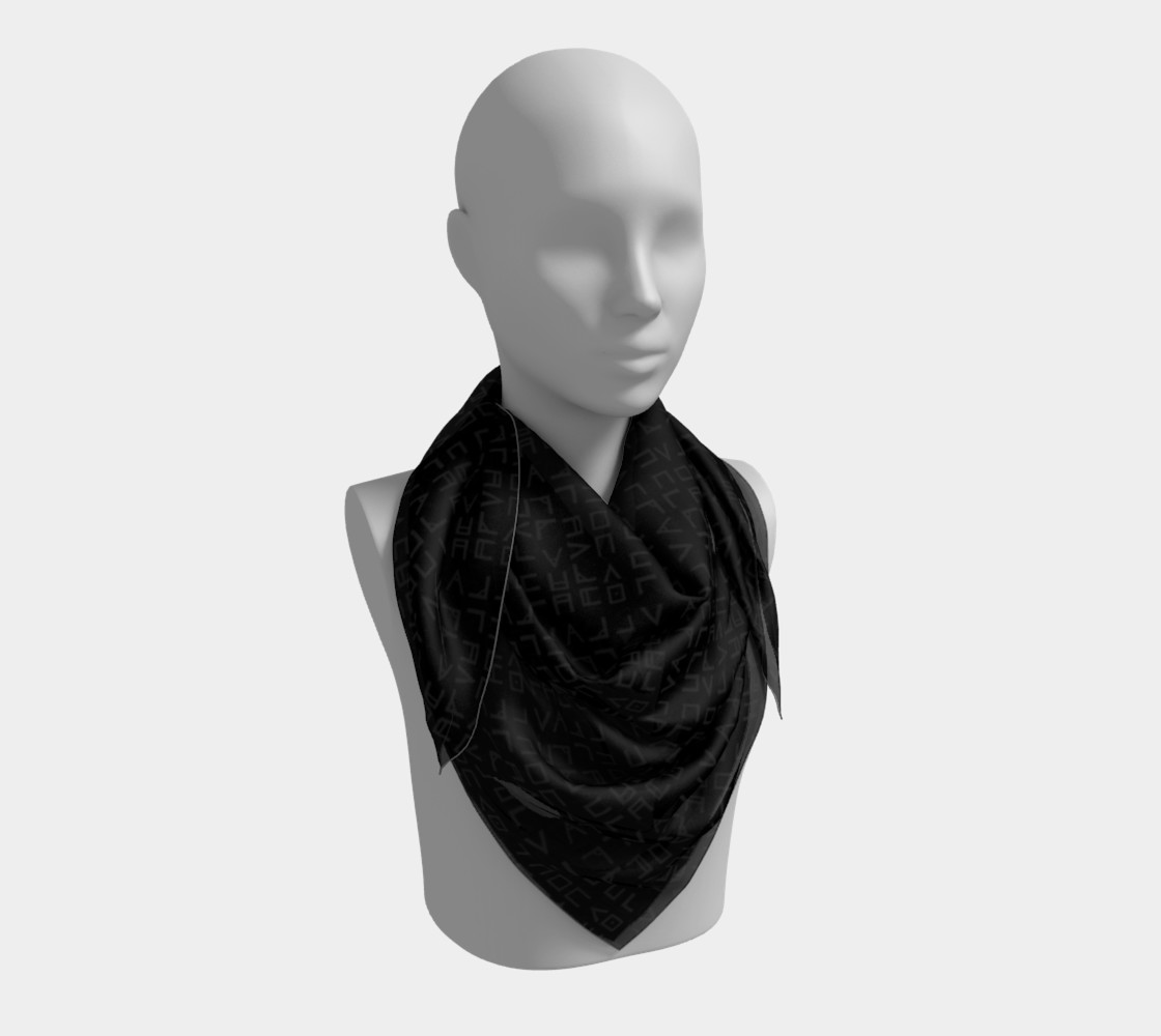 Occult Runes Goth Art Scarf preview #3