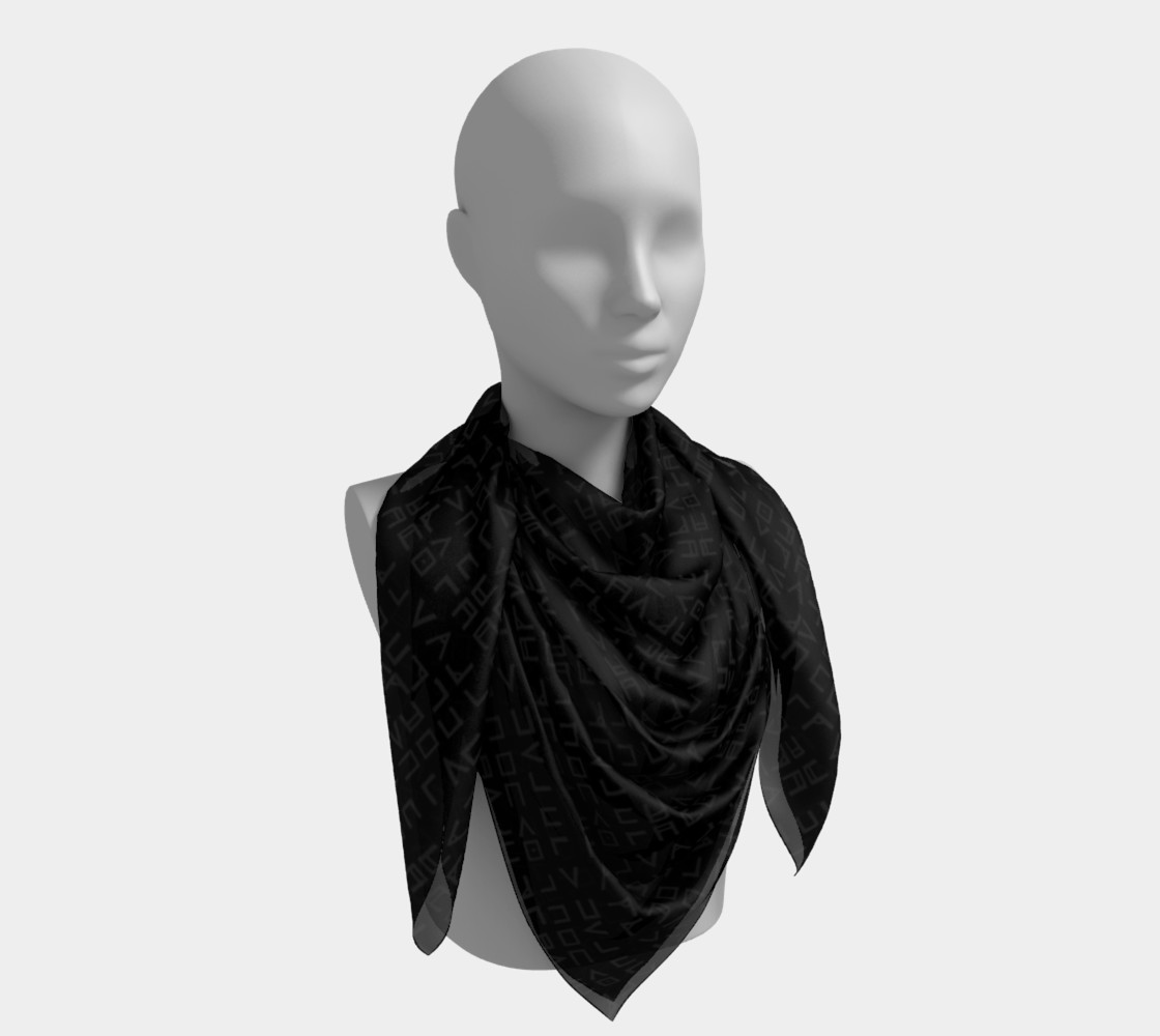 Occult Runes Goth Art Scarf preview #4