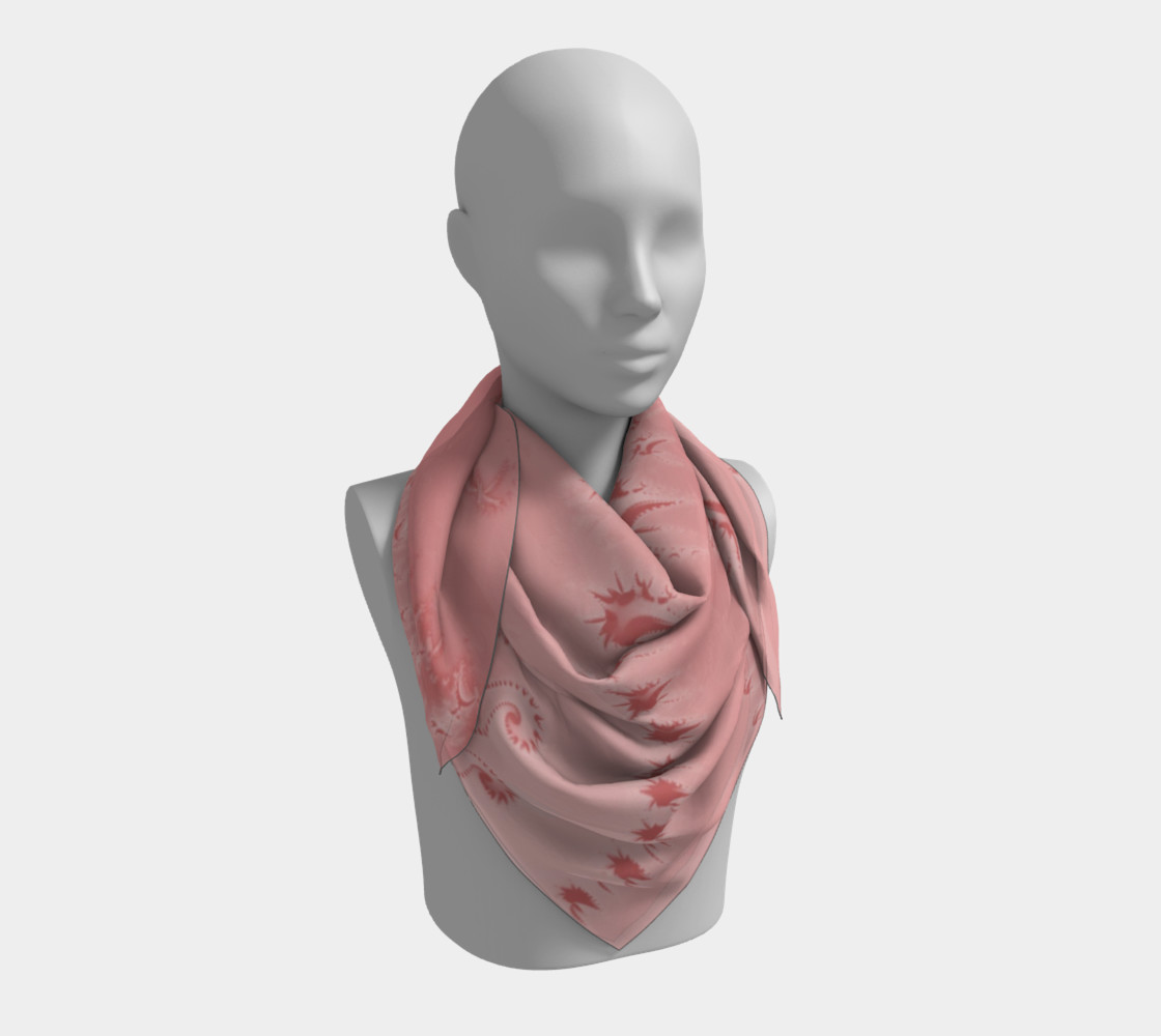 Pink Twilight Square Scarf 3D preview