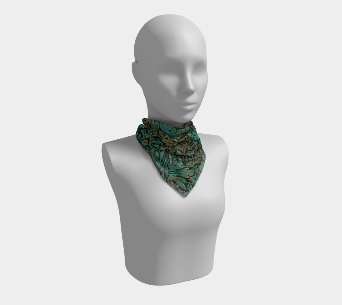 Vintage Copper Patina Big Square Scarf preview #1
