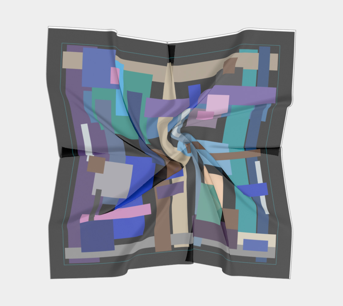 Block Print In Blue and Purple preview #5