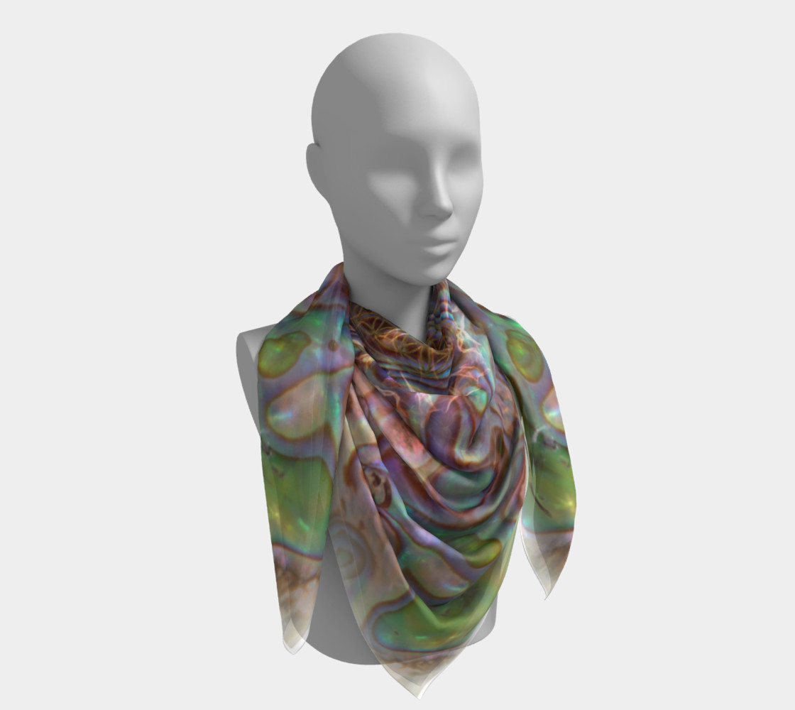 Sea Opal Silk Scarf preview #4