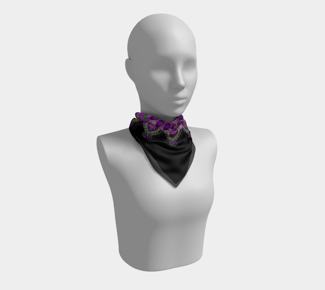 Purple Passion Mandala Square Scarf preview #1