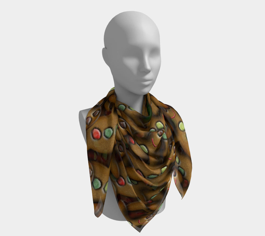 Aperçu de Gingerbread Man Big Square Scarf #4