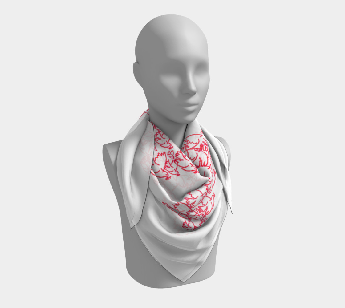 Swastika with Birds of Peace Symbol Big Scarf preview #3