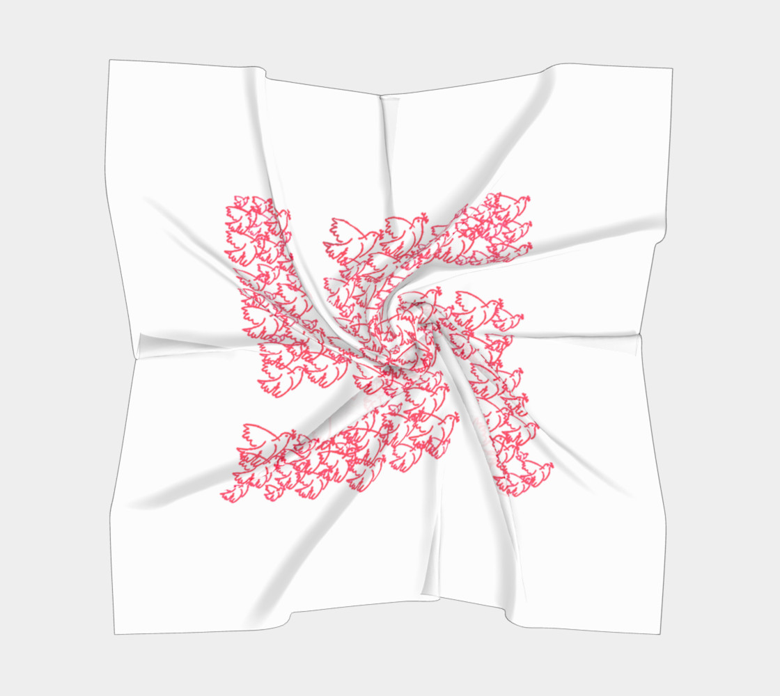 Swastika with Birds of Peace Symbol Big Scarf preview #5