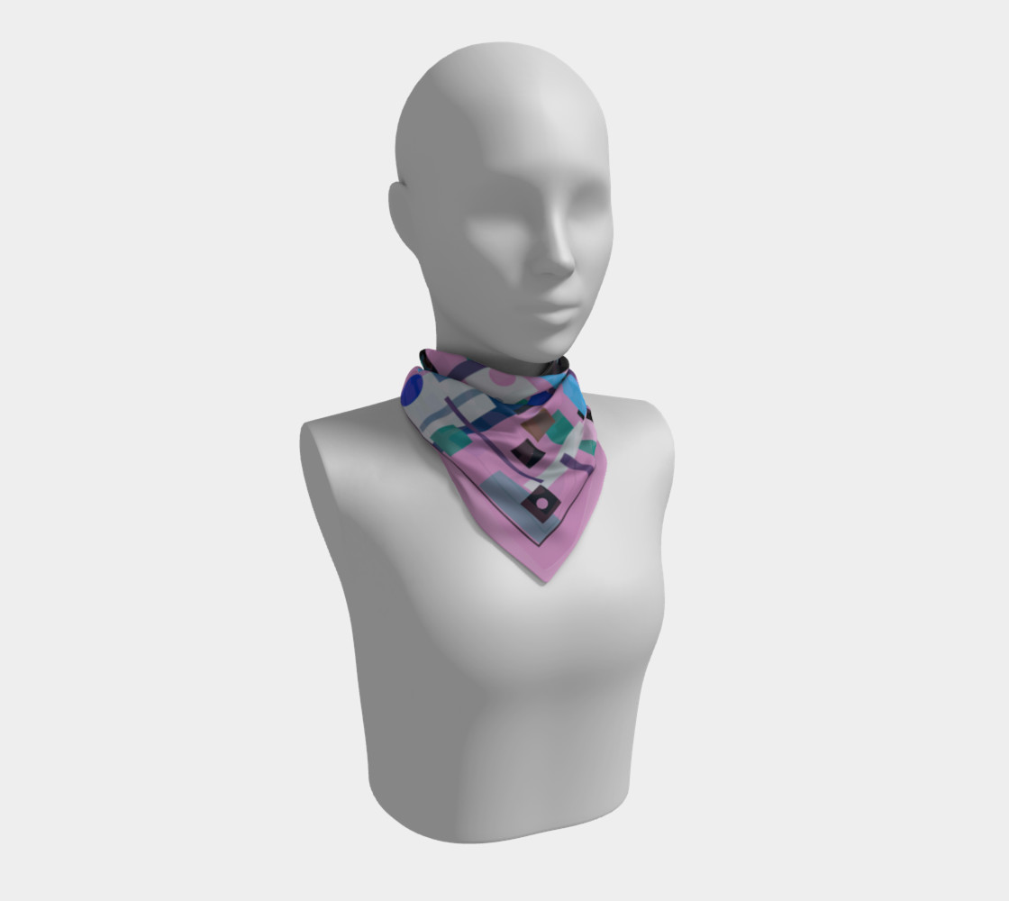 Block Print in Pink and Blue preview #1