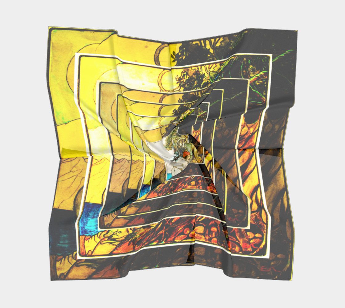 Aperçu de Vintage Poster Man & Tree Yellow #5