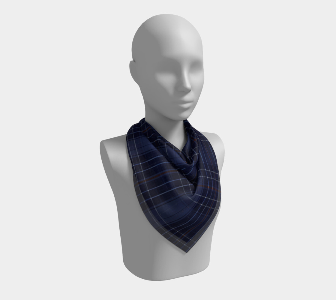 Aperçu de Team Mystic Wit Plaid Blue Scarf - 26 x 26 #2