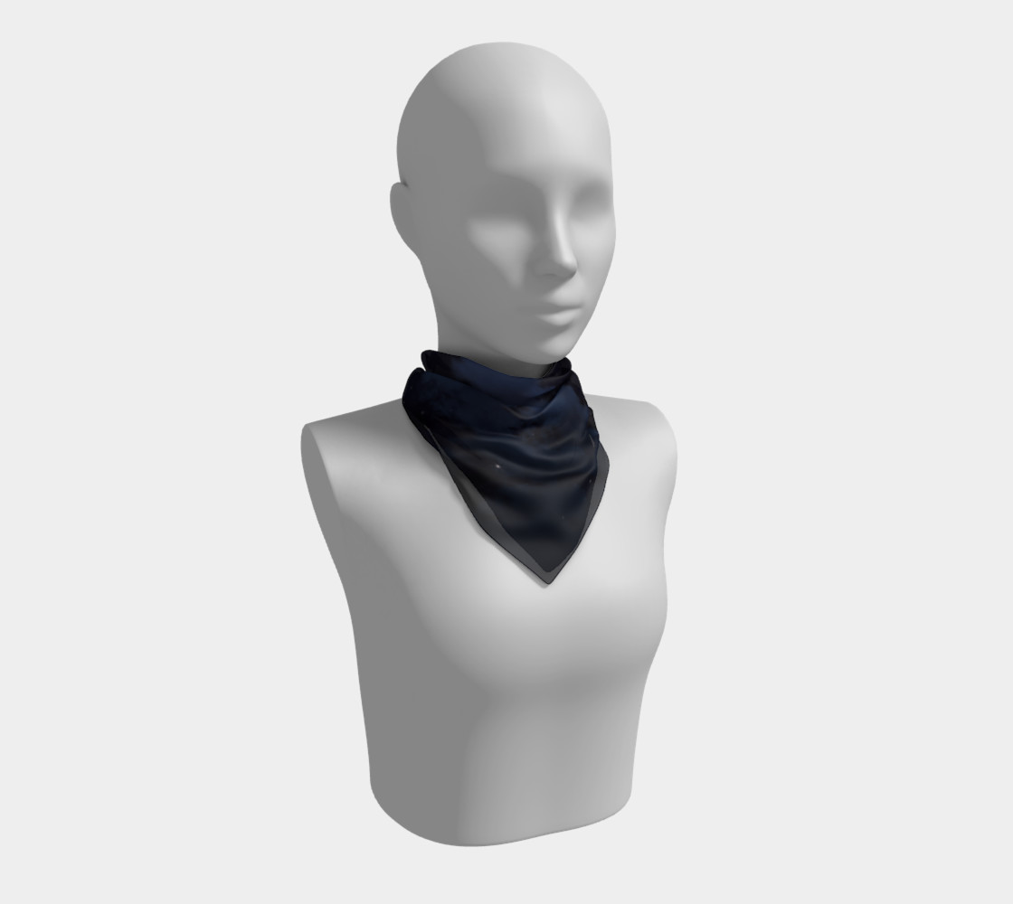 Aperçu de Vintage Blue Galaxy Scarf #1