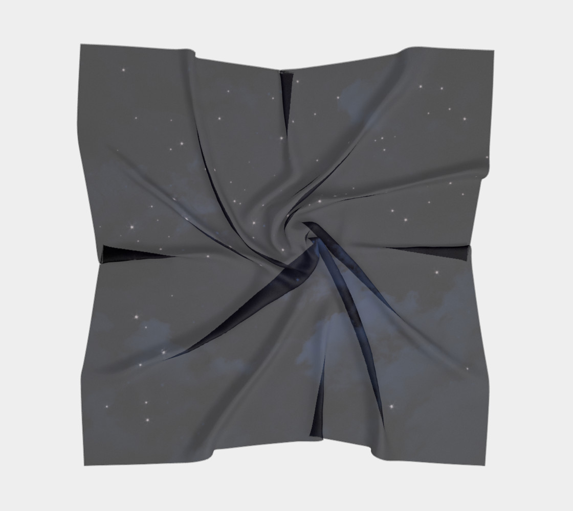 Aperçu de Vintage Blue Galaxy Scarf #5