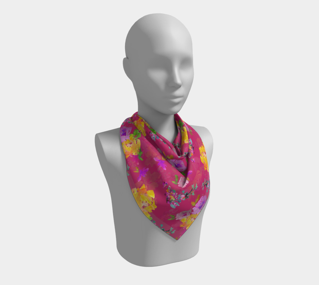 Bright Florals on Pink Yarrow preview #2