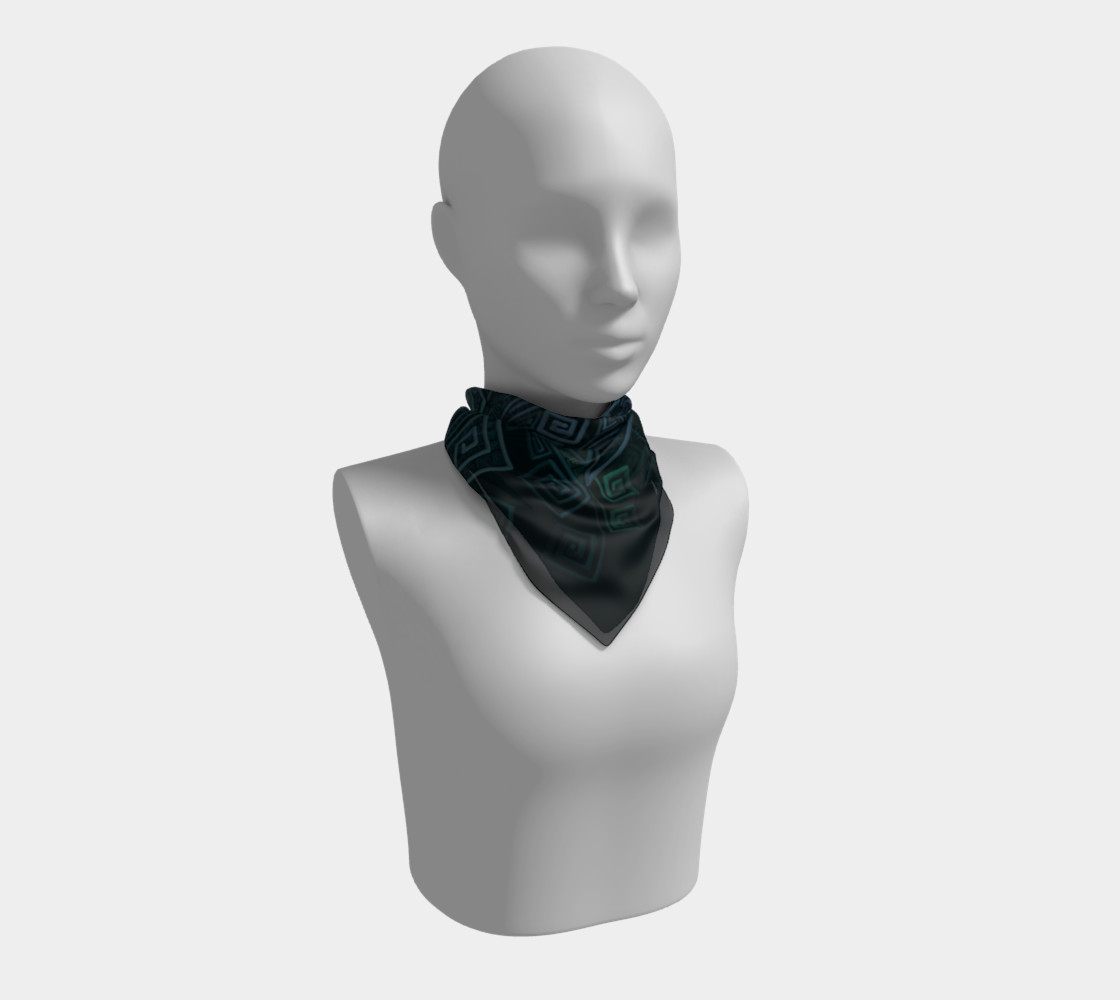 Turquoise 3D Square preview #1