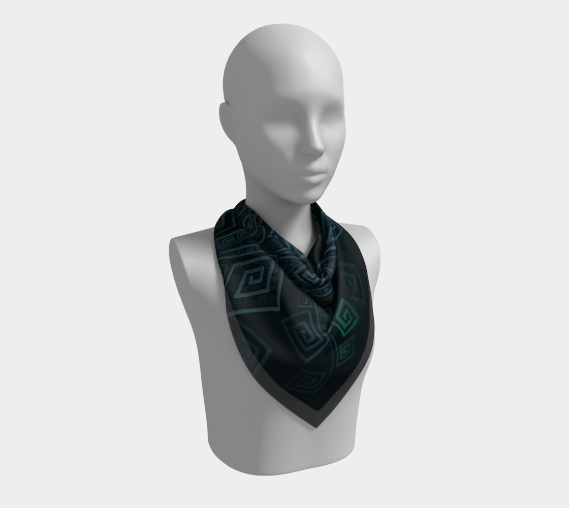 Turquoise 3D Square preview #2