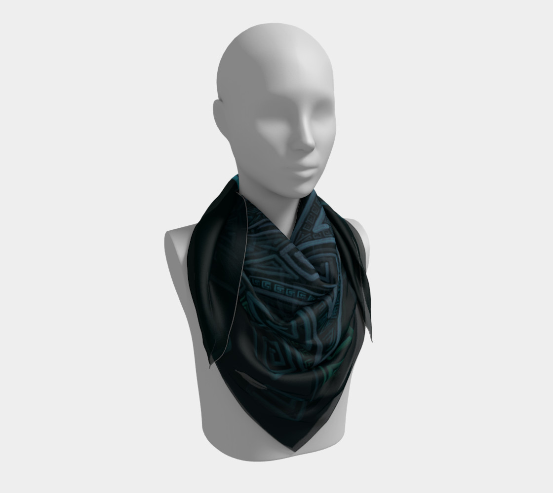 Turquoise 3D Square preview #3