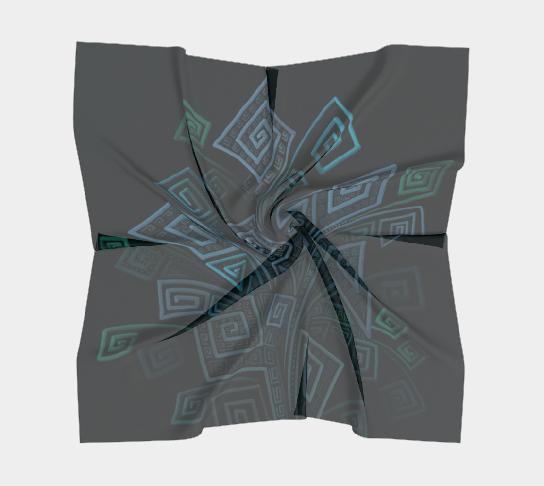 Turquoise 3D Square preview #5