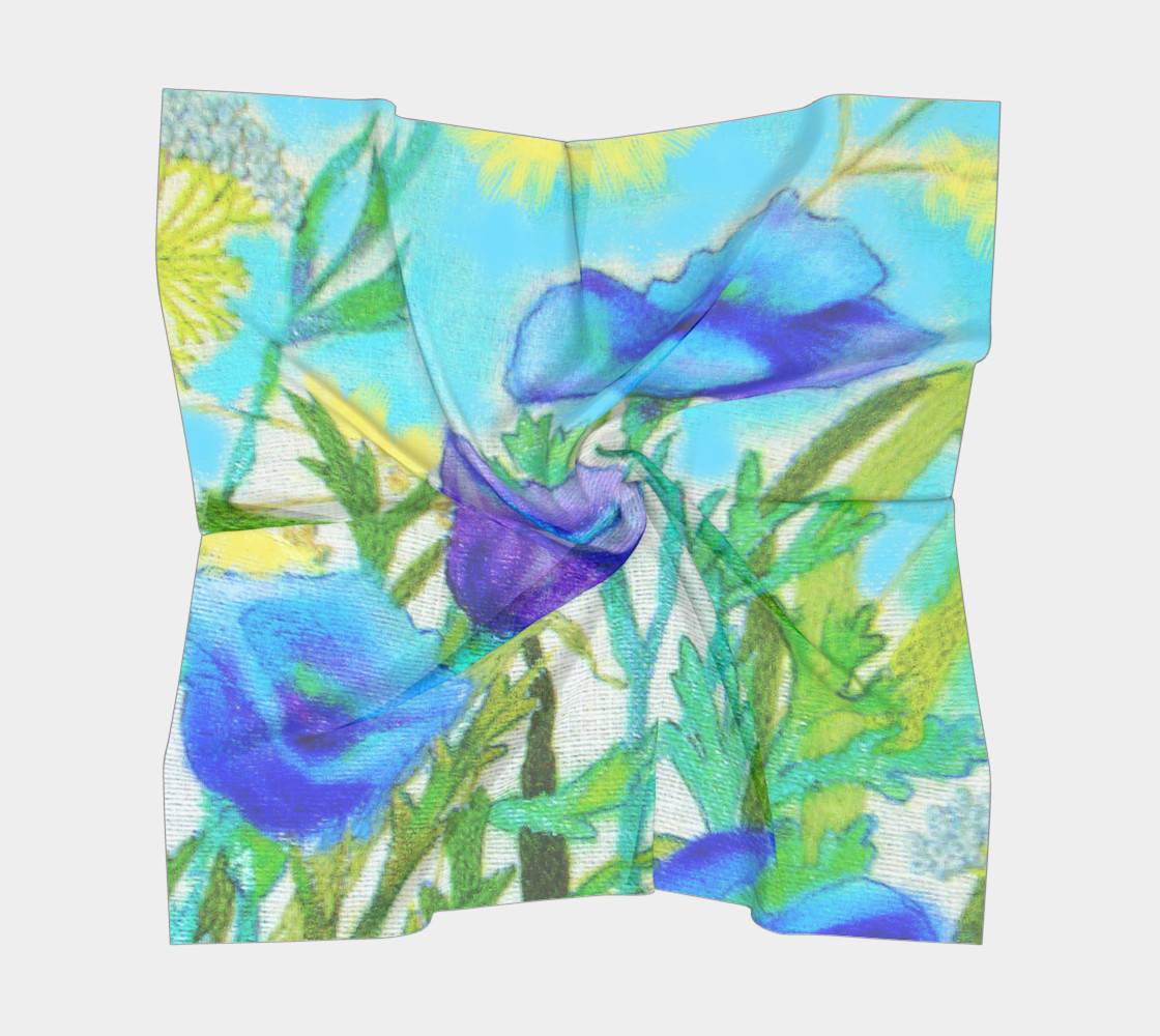 Petit Blu Square Scarf preview #5