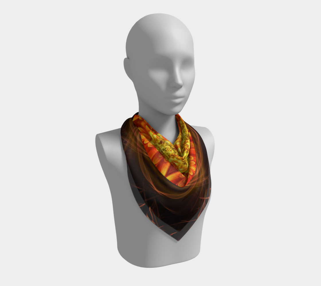 Large Nature Spirit Silk Scarf preview #2