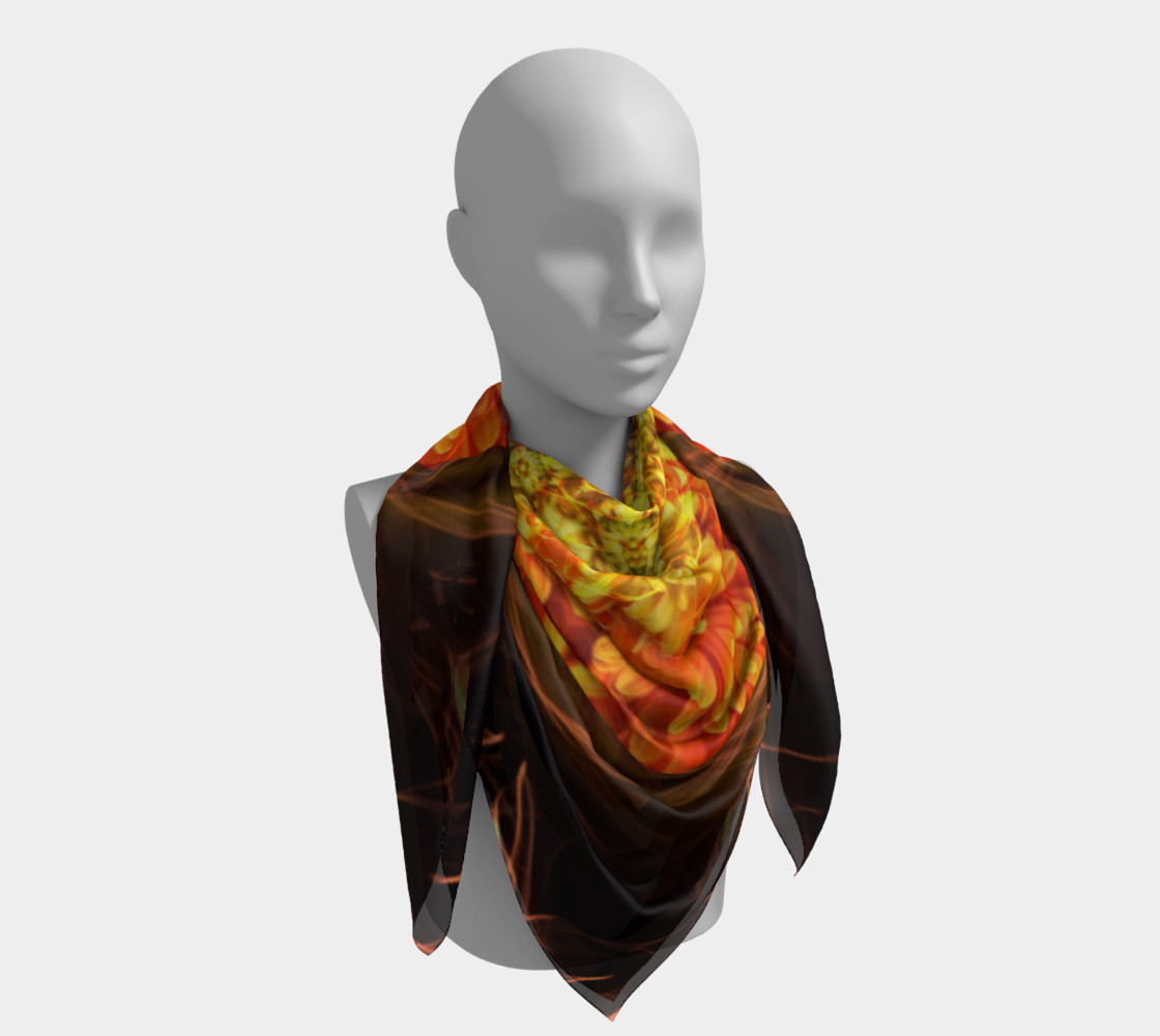 Large Nature Spirit Silk Scarf preview #4