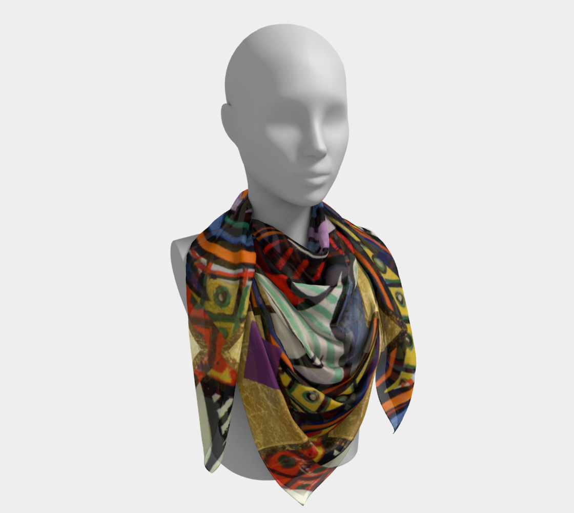 Picasso art collage Scarf preview #4