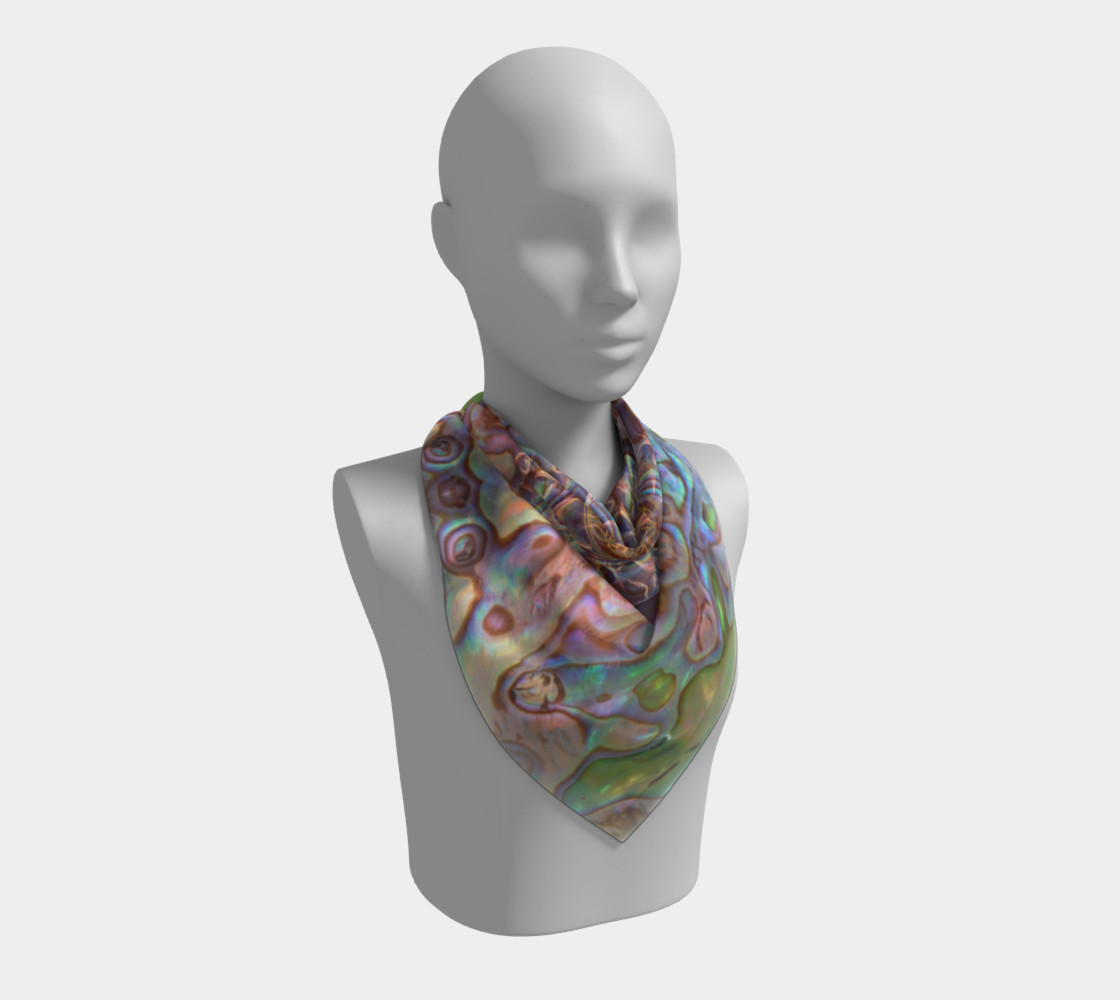Sea Opal Large Silk Scarf preview #2