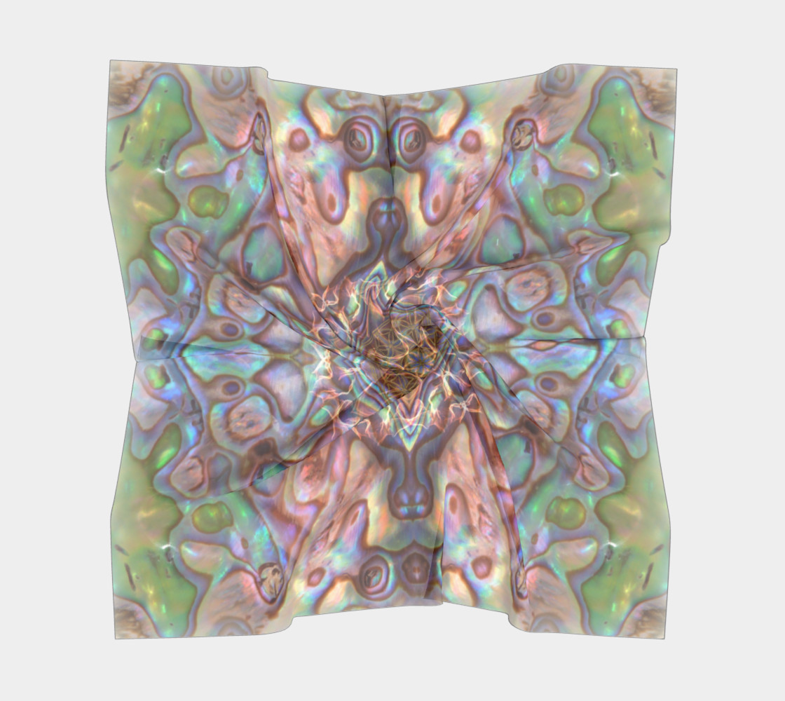 Sea Opal Large Silk Scarf preview #5