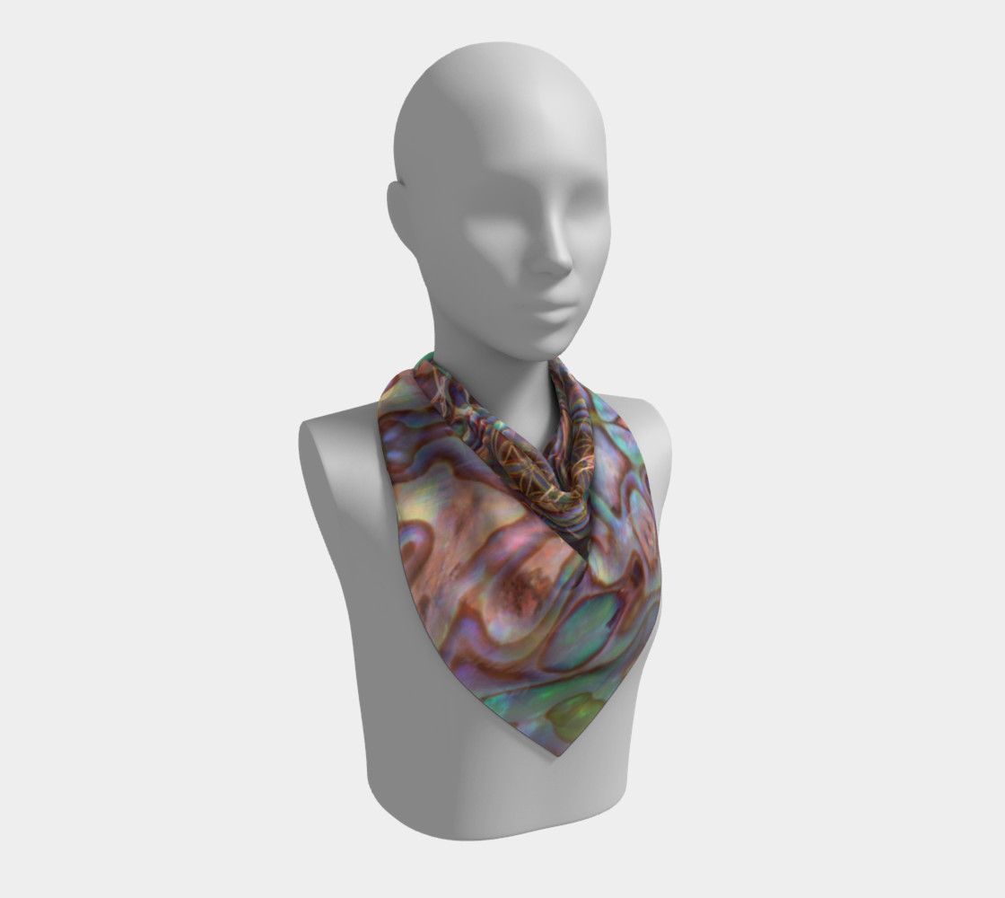 Sea Opal 2 Large Silk Scarf preview #2