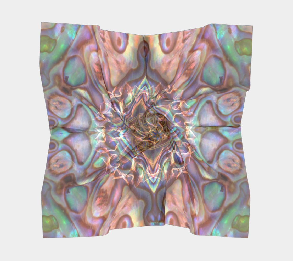 Sea Opal 2 Large Silk Scarf preview #5