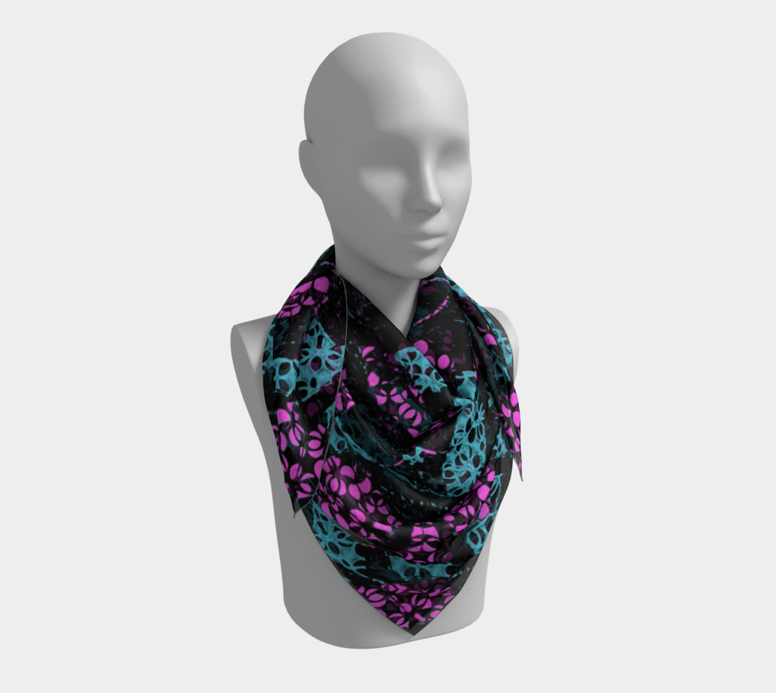 Aperçu de Ornate Dark Pattern Scarf #3