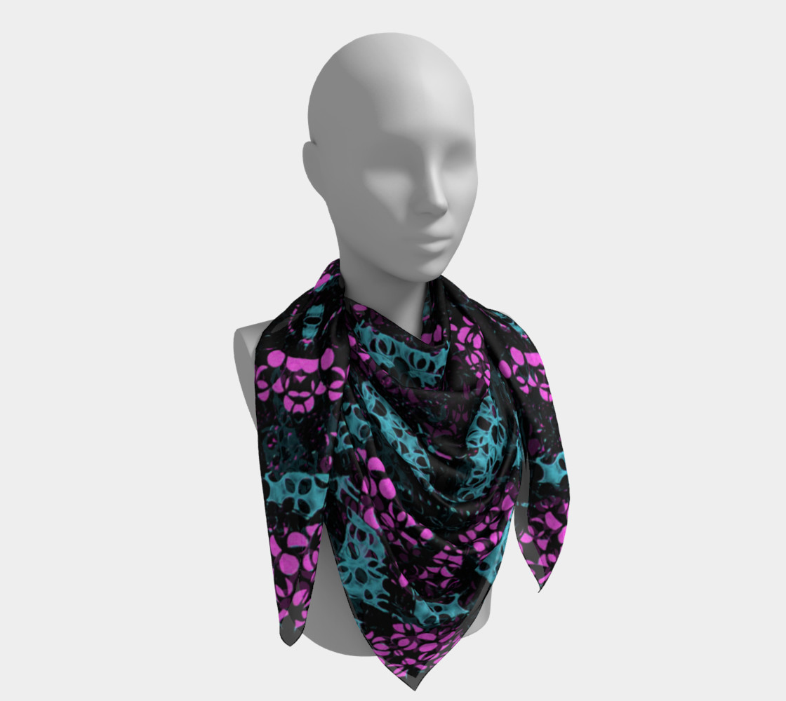 Aperçu de Ornate Dark Pattern Scarf #4