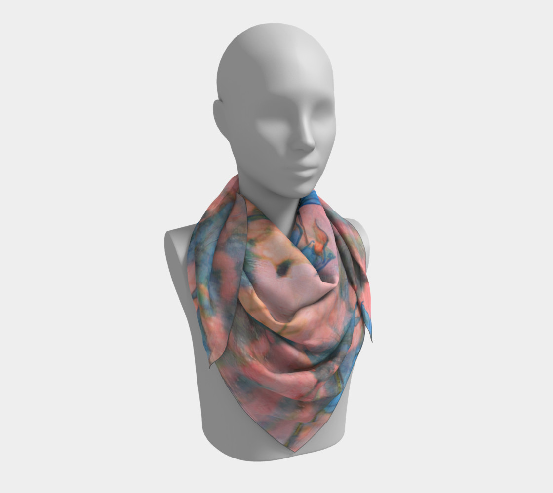 Aperçu de Cosmos on the Marginal Way 36" Square Scarf #3