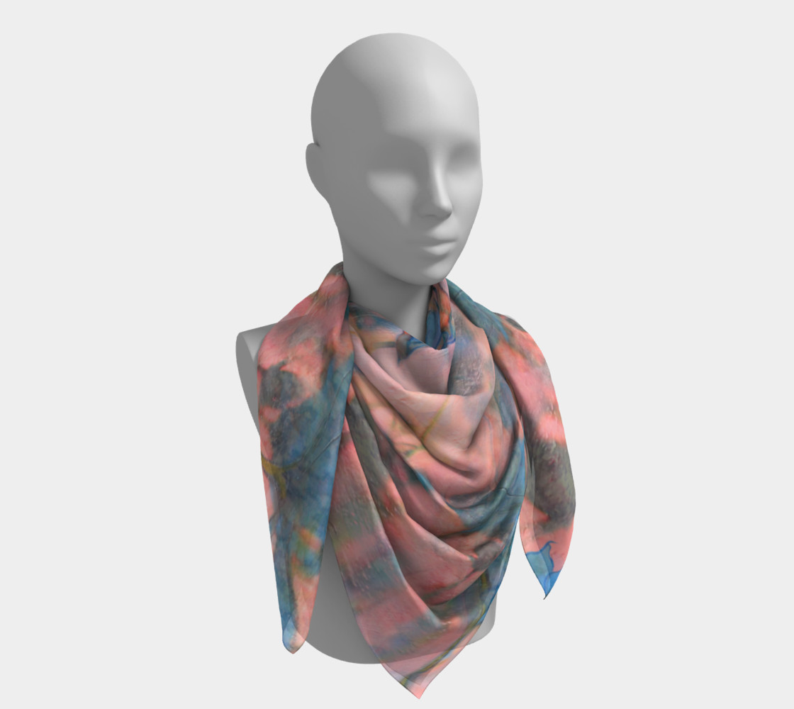 Aperçu de Cosmos on the Marginal Way 36" Square Scarf #4