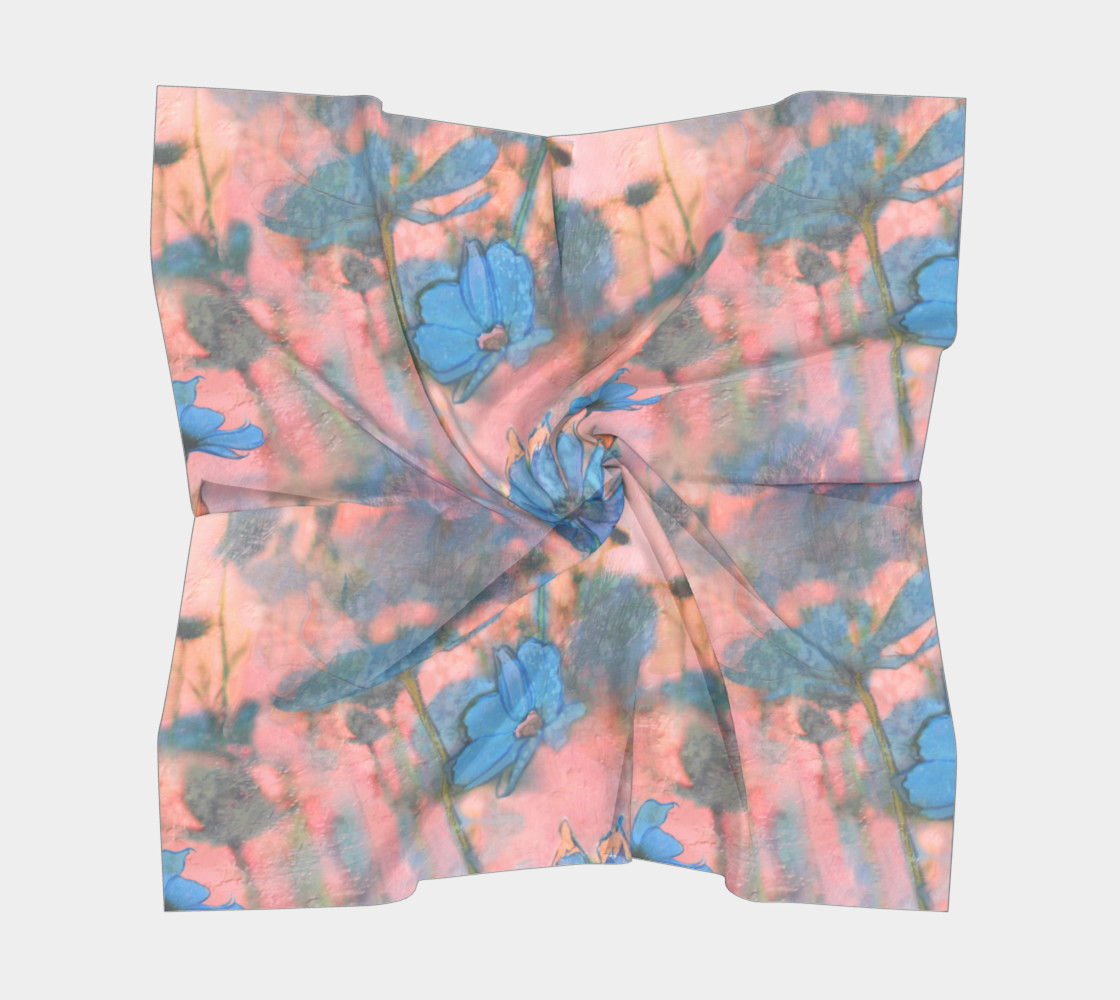 Aperçu de Cosmos on the Marginal Way 36" Square Scarf #5