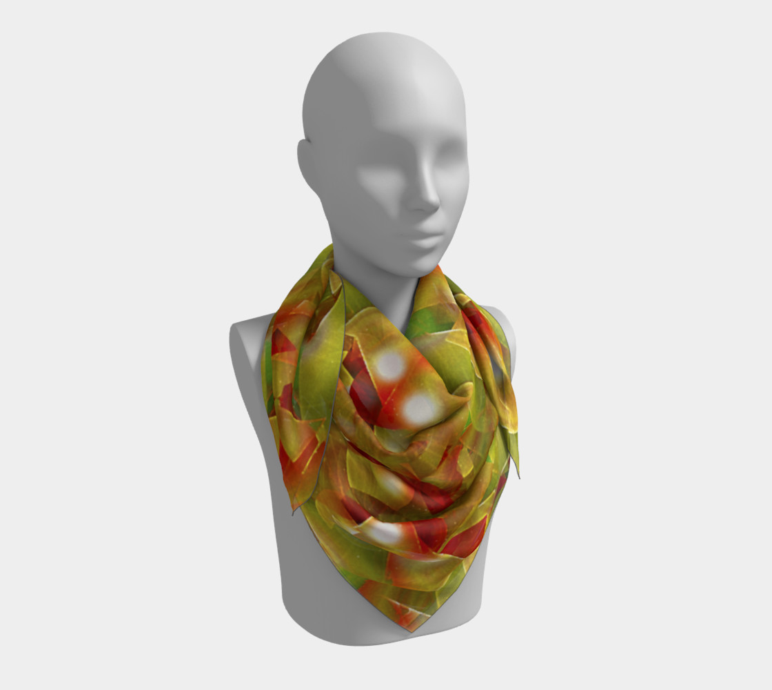 christmas print scarf