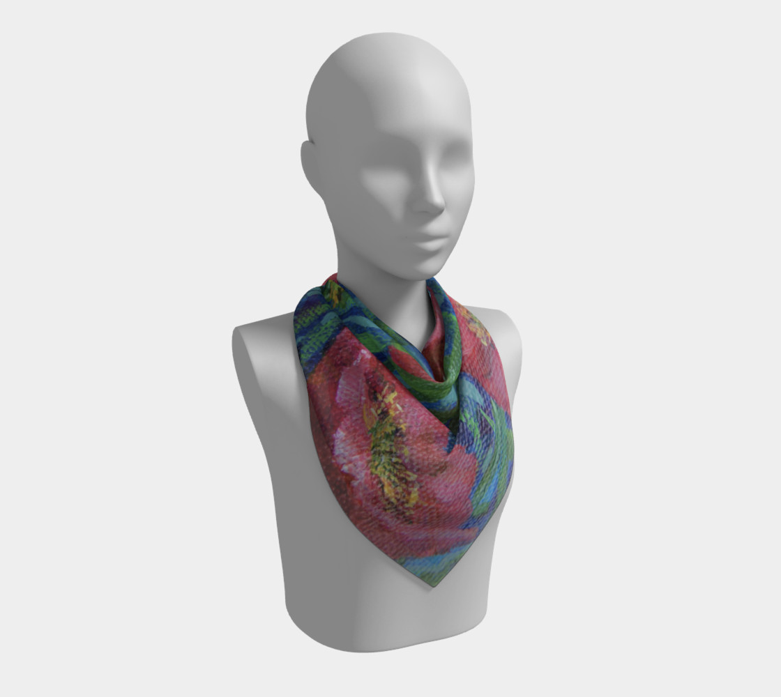 Big Red Poppies Scarf preview #2