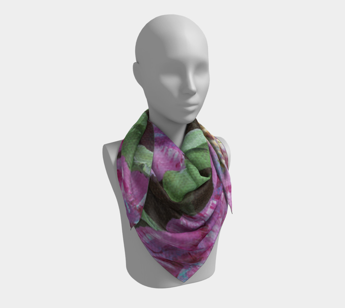 Japanese Peony Scarf preview #3