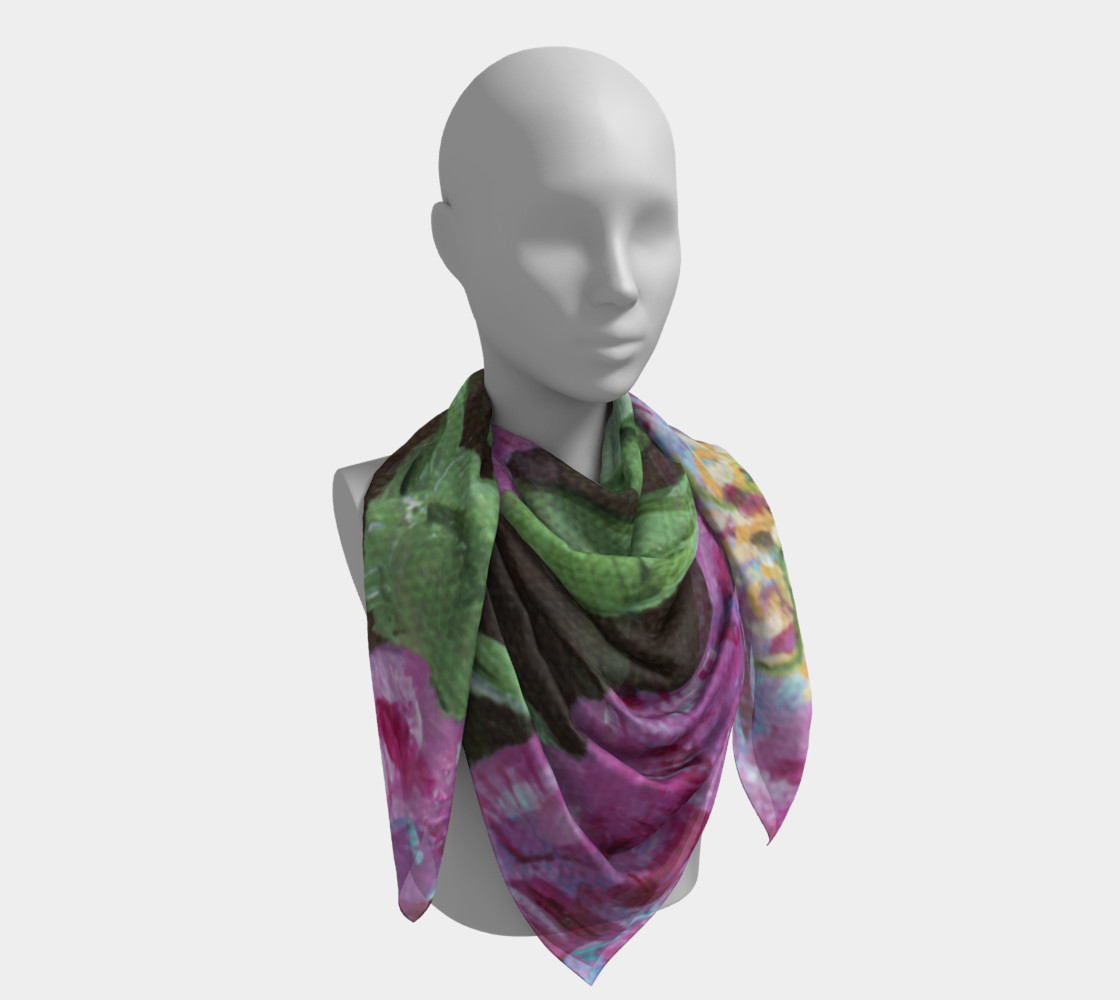 Japanese Peony Scarf preview #4