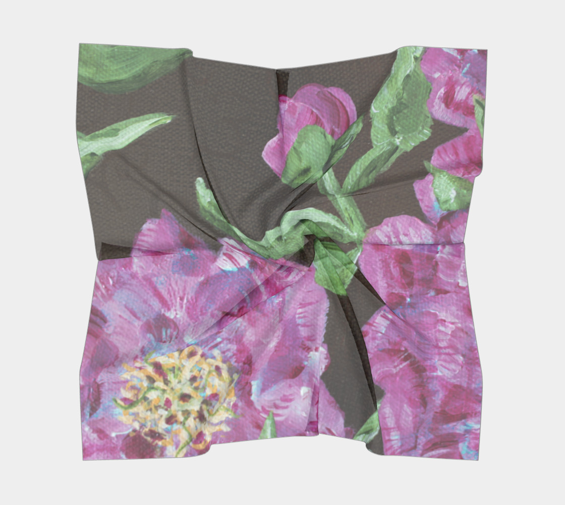 Japanese Peony Scarf preview #5