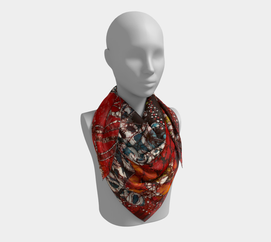 Magical Frogs Square Scarf preview #3